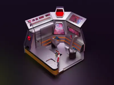 Spaceship Bridge  3D model