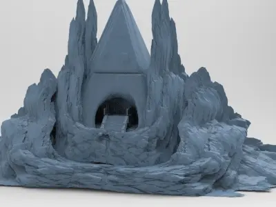 Tutankhamun pharaoh kit bash 3D model