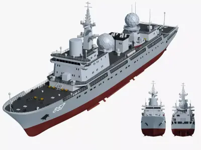 857 Tianshu Star Electronic Reconnaissance Ship 3D 3D model