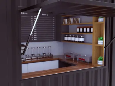 Kiosk Container 3D model