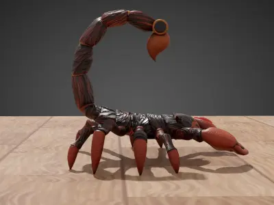 Stylized Scorpion Low-poly 3D model