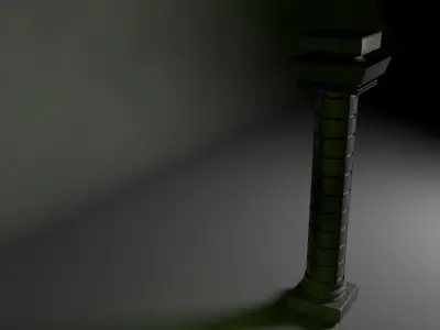 column with shadow Free 3D model