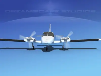 Piper PA-34 Seneca V12 3D model
