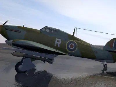 Hawker Hurricane Mk-4 3D model