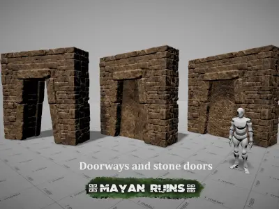 Mayan Ruins Low-poly 3D model