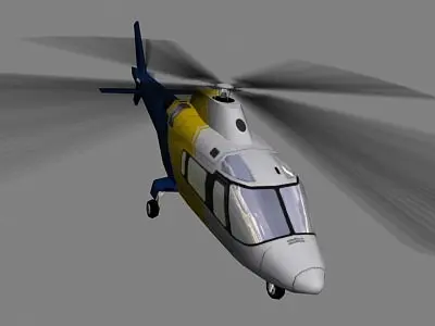 Agusta Helicopter V2 Low-poly 3D model