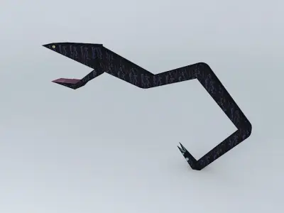 deep sea gulper eel Free 3D model