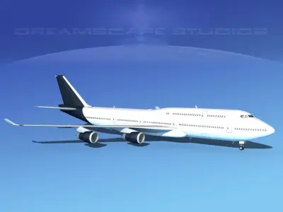 Boeing 747-8I Corporate 4 3D model