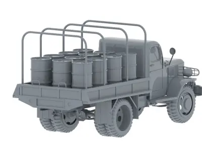 army truck Low-poly 3D model
