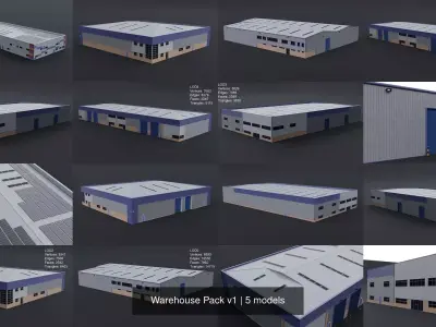 Warehouse Pack v1 3D Model Collection