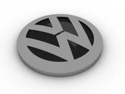 Volkswagen Logo Free 3D model