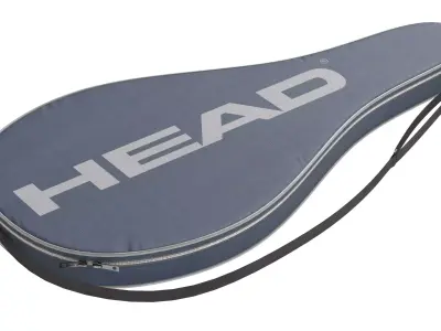 Squash sport set  Low-poly 3D model