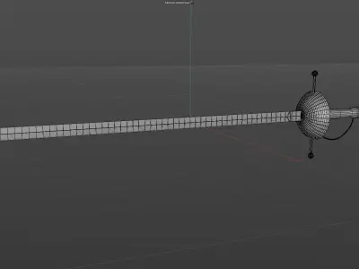 Medieval Rapier Low-poly 3D model
