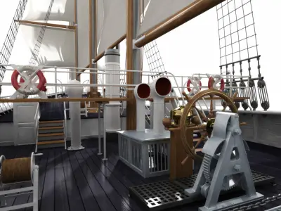 FRAM Historical Ship 3D model