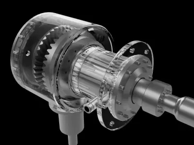 Anti-rotor helicopter gear 3D print model