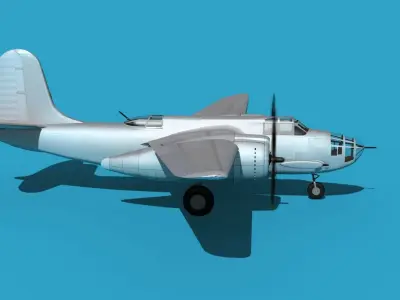 Douglas A-20E Havoc V00 3D model
