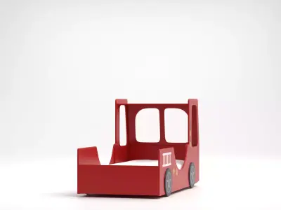 Cartoon Fire Truck Ride 3D model