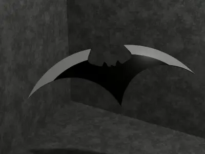 Batarang V3 Low-poly 3D model