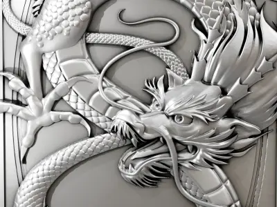 Ancient Chinese dragon Free 3D print model