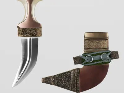 Oman knife 3D model