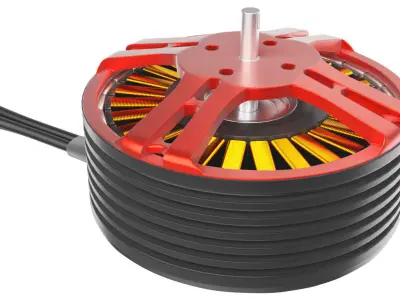 Brushless DC motor 3D model