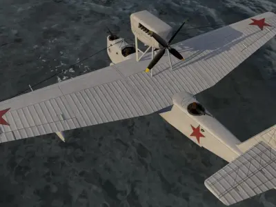 Beriev MBR-2M-17 3D model