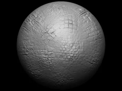 Zbrush Alpha Rock Wall Set01 Texture