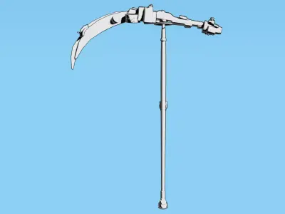 Transforming Melee Weapon Rigged 3D model