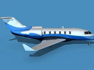 Bombardier CL604 Challenger V10 3D model