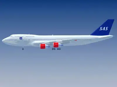 Scandinavian Airlines SAS Boeing 3D model