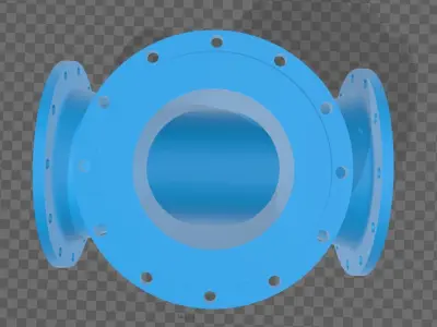 Filtre en T Free 3D model