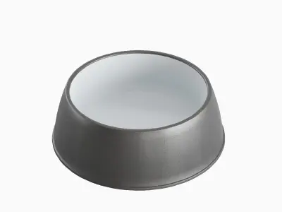 Plastic Dog Bowl B 01 Low-poly 3D model