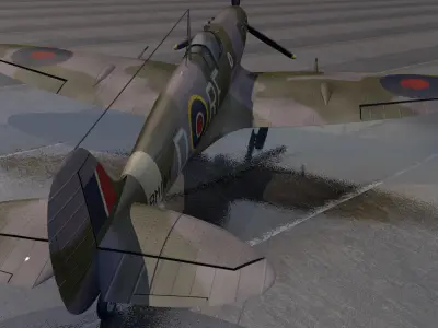 Supermarine Spitfire Mk-5b 3D model