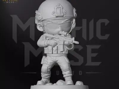 Recon Scout Military STL Model for 3D Printing 3D print model