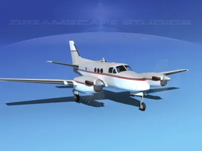 Beechcraft King Air C100 V13 3D model