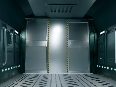 Interior of a cargo Plane 3D model