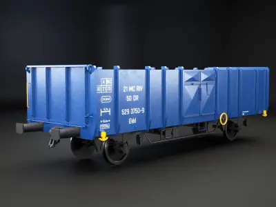 Railcars and Locomotive Collection V2 3D model