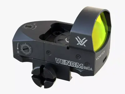 Venom red dot sight Low-poly 3D model purchase