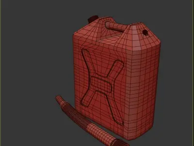 Gasoline Tank Dirt Low-poly 3D model