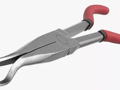 Automotive Spark Plug Boot Puller with Rubber Grip 3D model