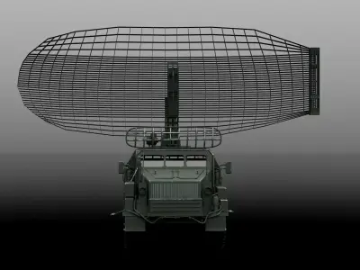P-40 1S12 Radar Low-poly 3D model