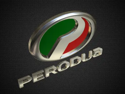 perodua logo 3D model