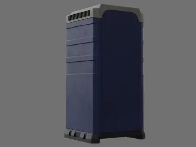 Portable Toilet 2B Low-poly 3D model