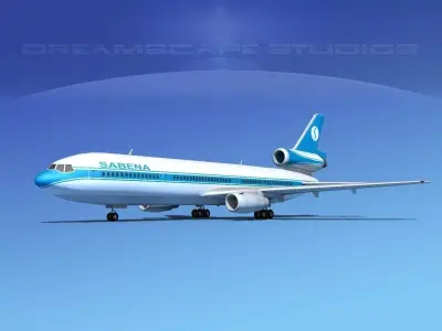 Douglas DC-10 Sabena 2 3D model