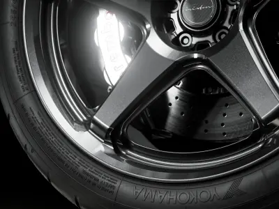 Yokohama Advan A052 245 40 R18 3D model