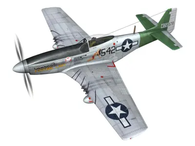 North American P-51D Mustang - Fighting Lady 3D model
