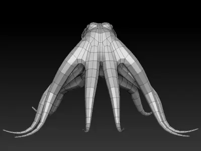 3D OCTOPUS Low-poly 3D model