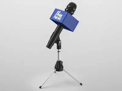 Fox News Microphone 3D model