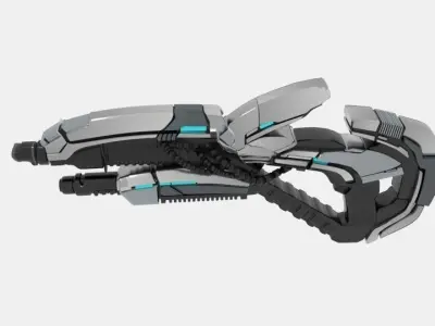 Me2 Gun Geth Plasma Shotgun 3D model