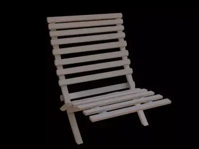 chair folding Free 3D model